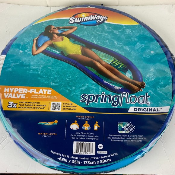 swim ways Other New Spring Float Lounger For Pool Or Lake From Swim